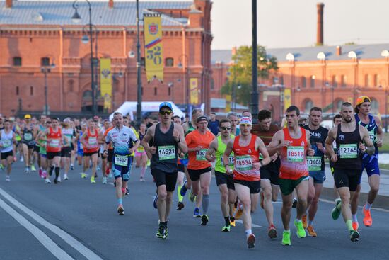 White Nights Marathon in St. Petersburg