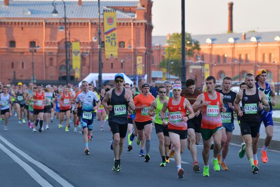 White Nights Marathon in St. Petersburg