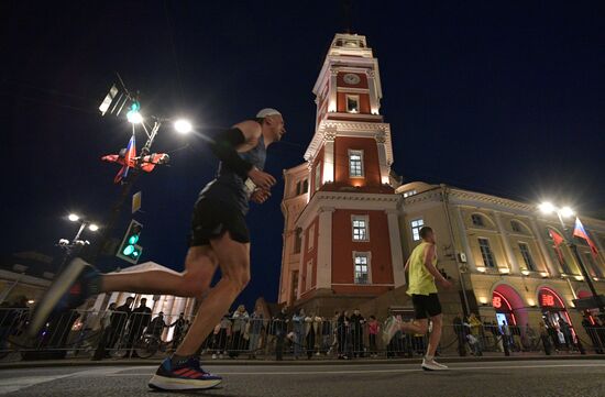 White Nights Marathon in St. Petersburg