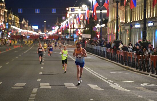 White Nights Marathon in St. Petersburg