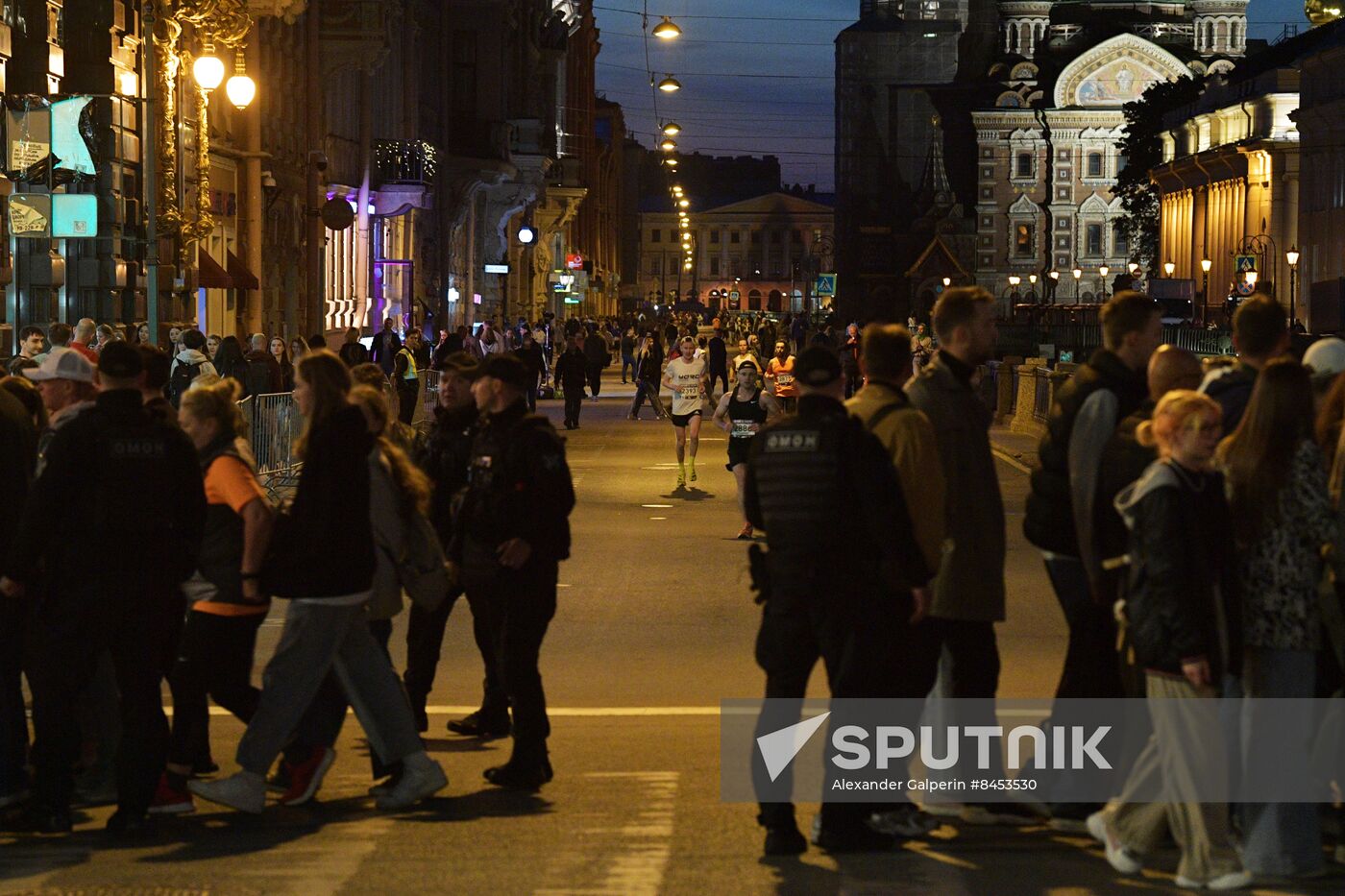 White Nights Marathon in St. Petersburg