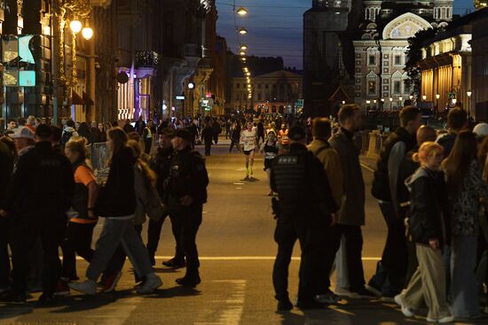 White Nights Marathon in St. Petersburg