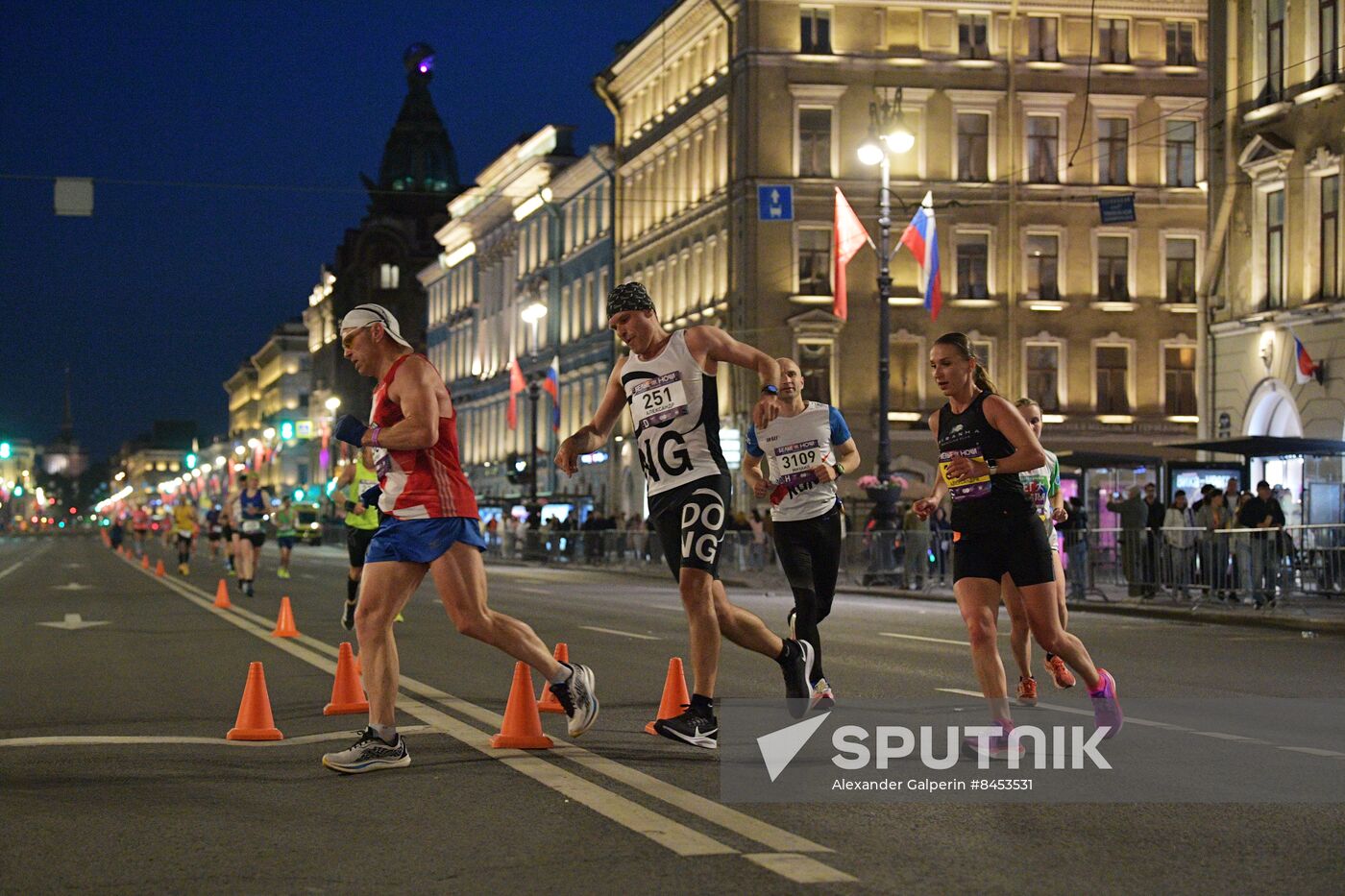 White Nights Marathon in St. Petersburg