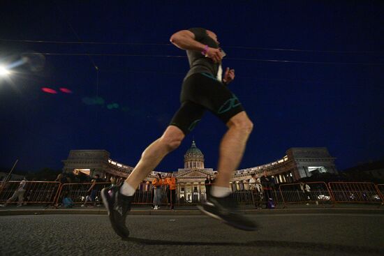 White Nights Marathon in St. Petersburg