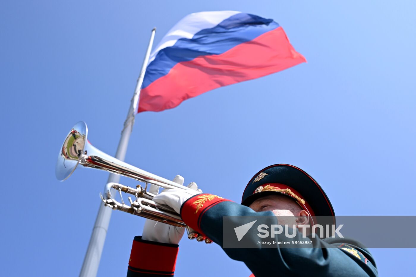 Russia Flag Raising