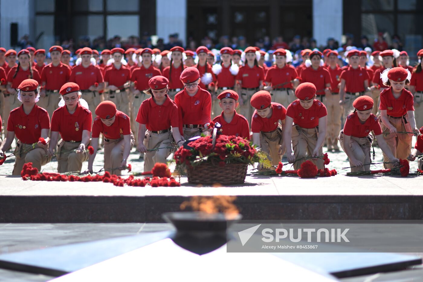 Russia Flag Raising