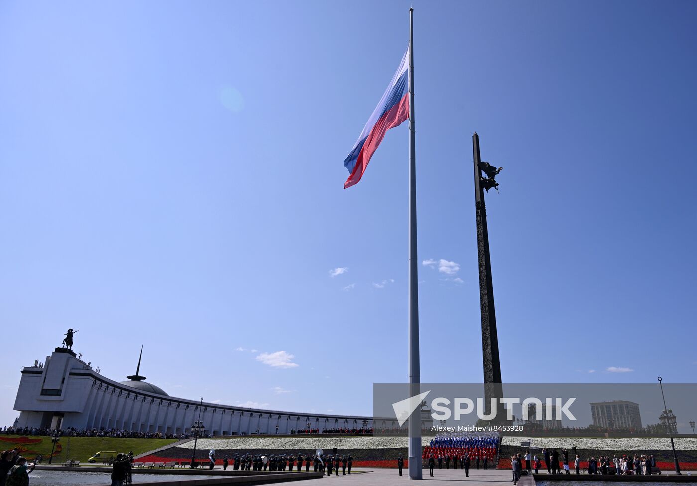 Russia Flag Raising