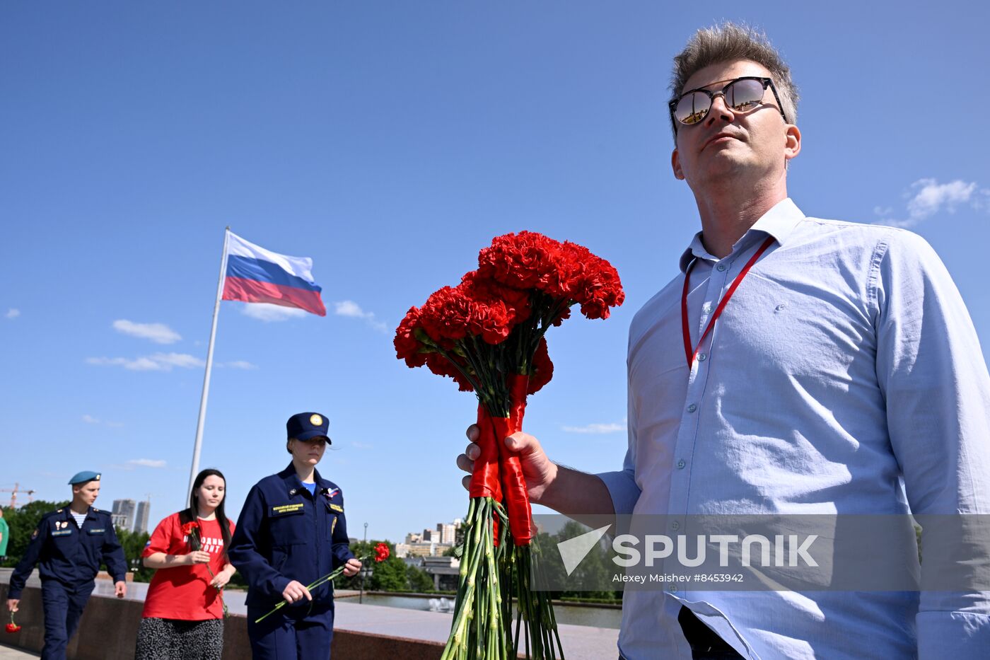 Russia Flag Raising