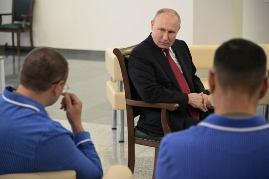 Russia Putin Servicemen Awarding