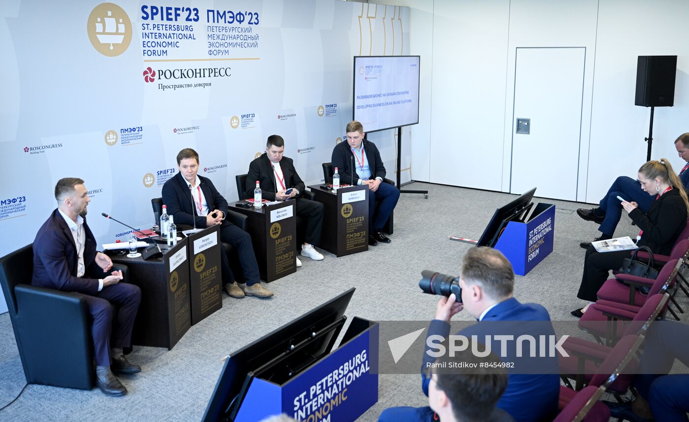 SPIEF-2023. Developing Business on an Online Platform