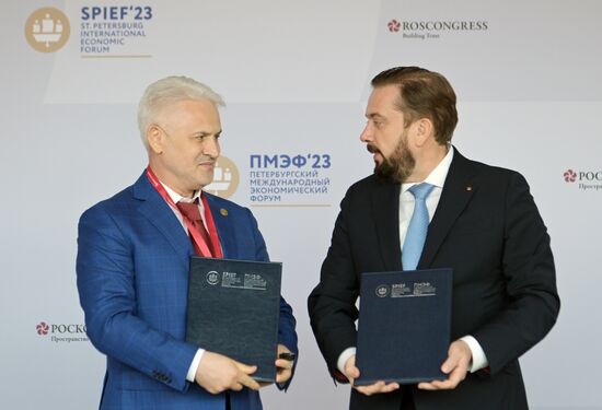 SPIEF-2023. Signing ceremonies