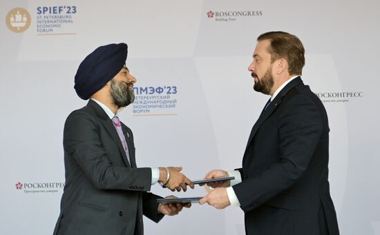 SPIEF-2023. Signing ceremonies