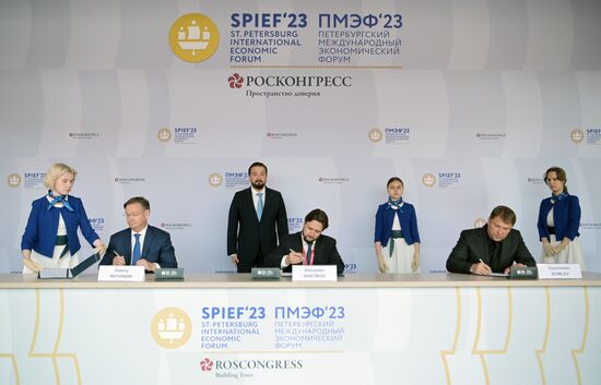 SPIEF-2023. Signing ceremonies