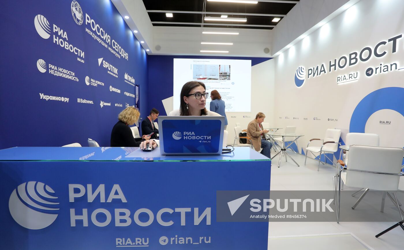 SPIEF-2023. RIA Novosti stand