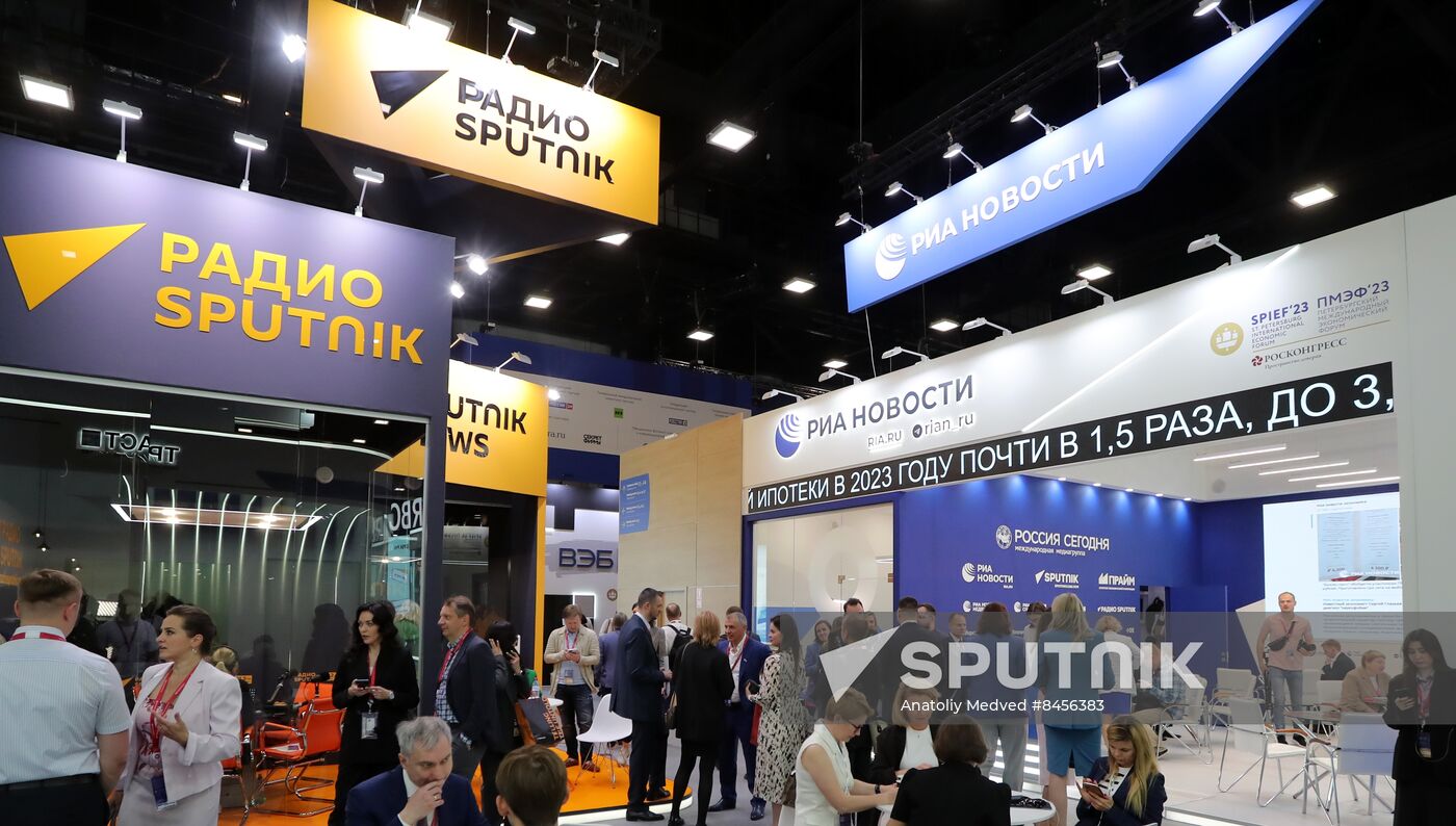 SPIEF-2023. RIA Novosti stand