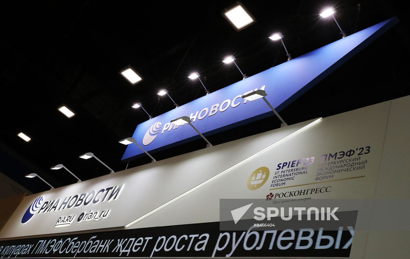 SPIEF-2023. RIA Novosti stand