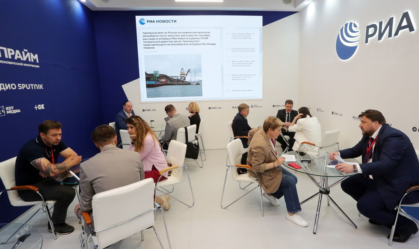 SPIEF-2023. RIA Novosti stand