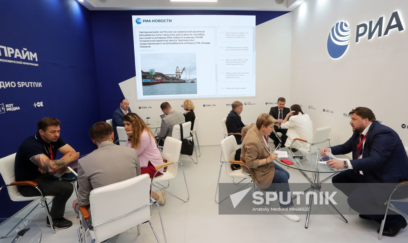 SPIEF-2023. RIA Novosti stand