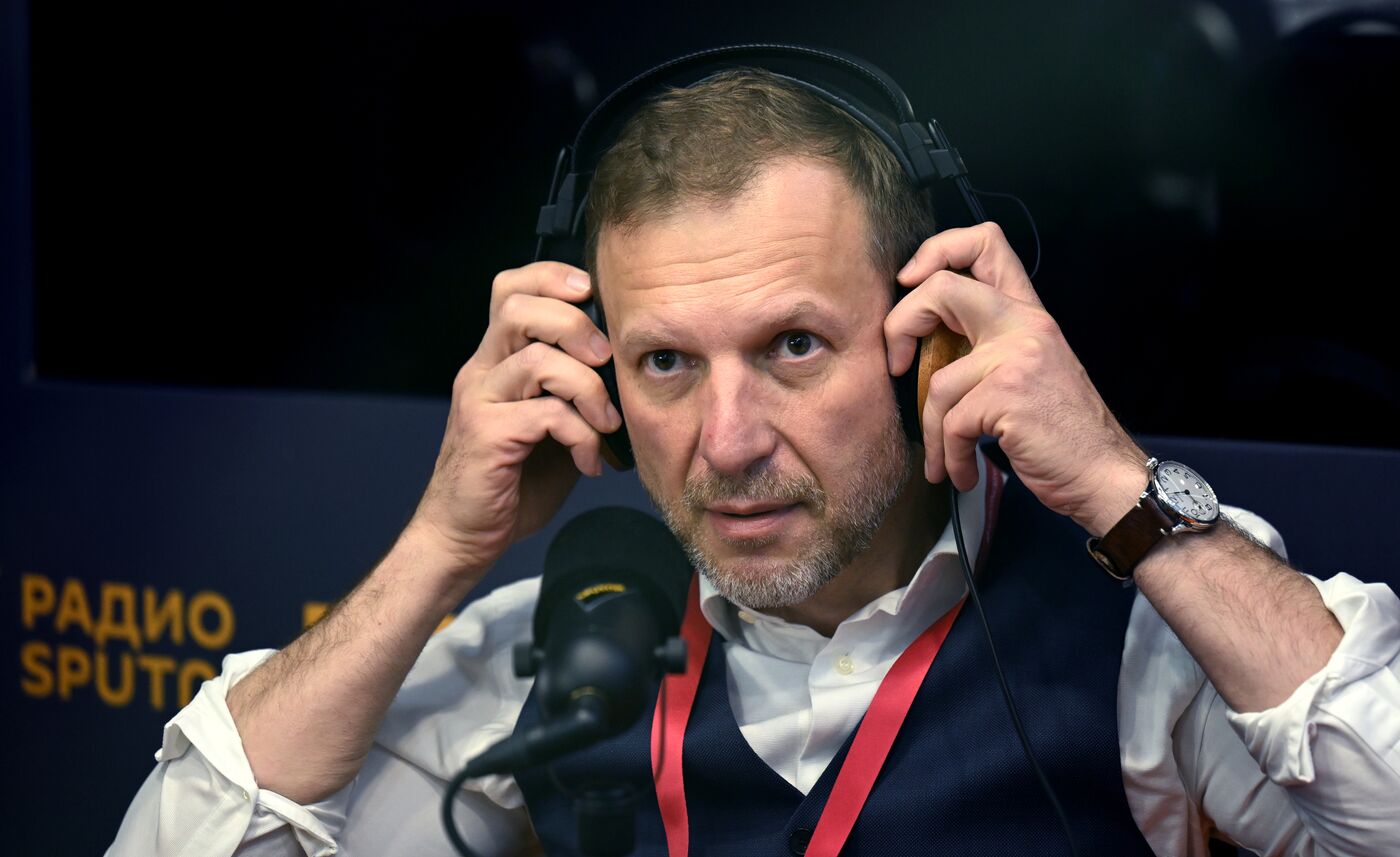 SPIEF-2023. Sputnik Radio studio