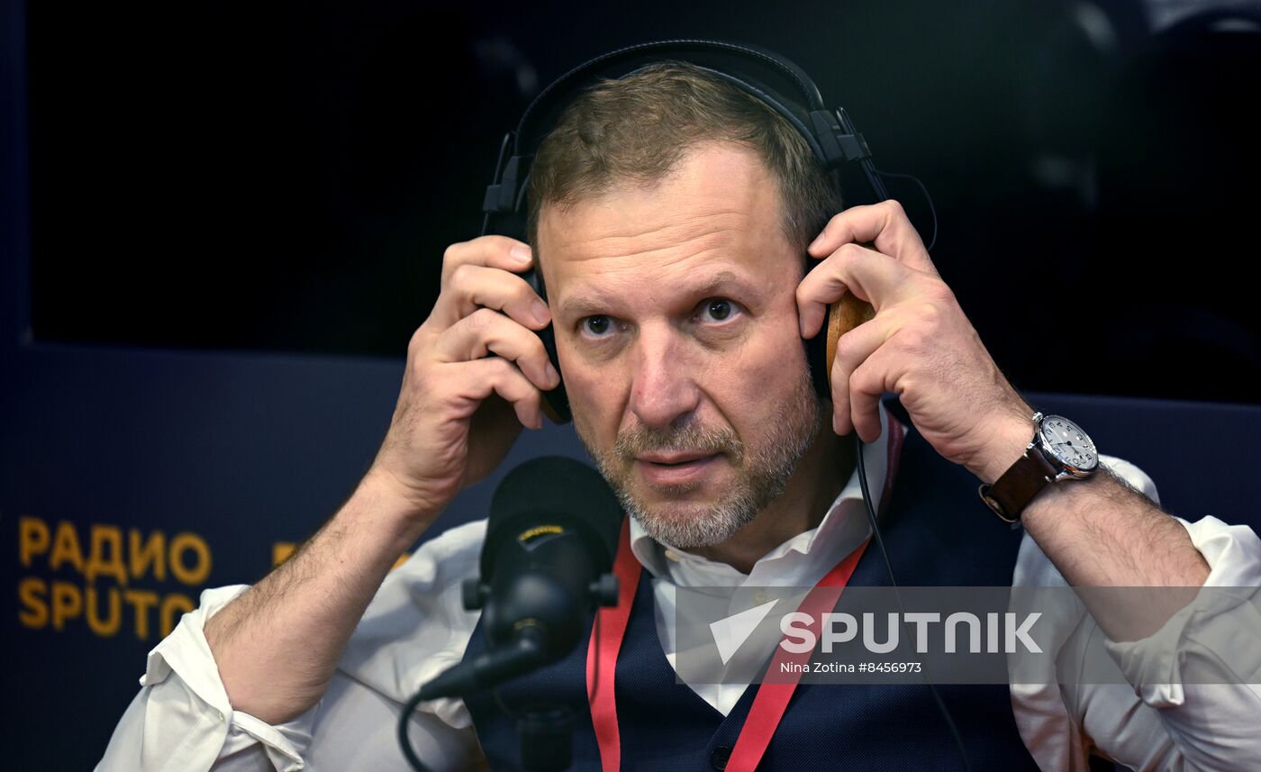 SPIEF-2023. Sputnik Radio studio