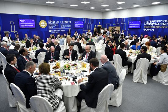 SPIEF-2023. Business breakfast. Global Challenges as Opportunities for International Cooperation