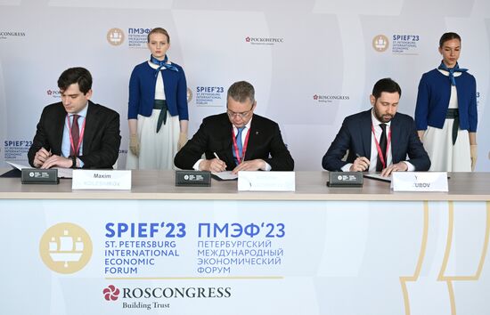 SPIEF-2023. Signing ceremonies