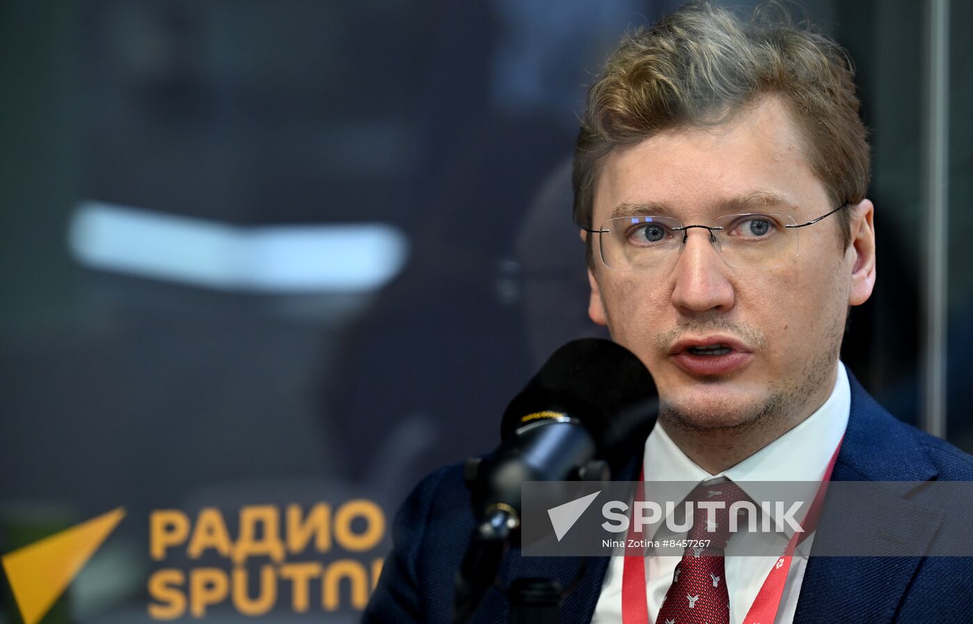 SPIEF-2023. Sputnik Radio studio