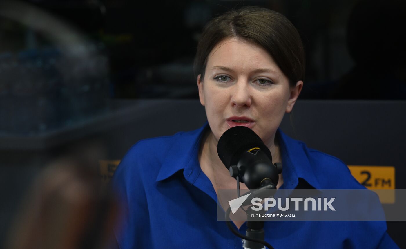 SPIEF-2023. Sputnik Radio studio