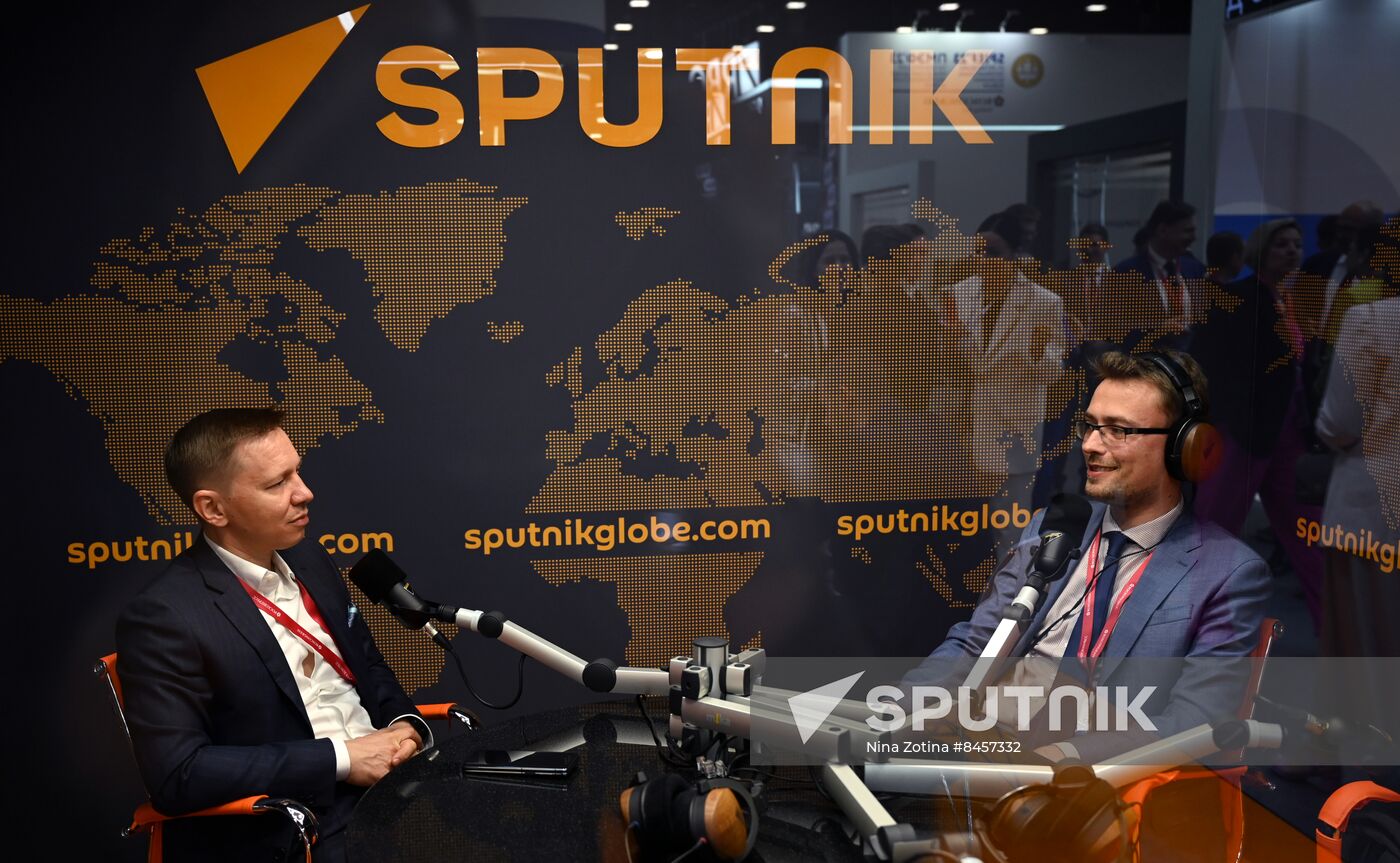 SPIEF-2023. Sputnik Radio studio