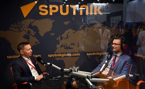 SPIEF-2023. Sputnik Radio studio