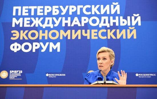 SPIEF-2023. Press briefing by Maria Zakharova