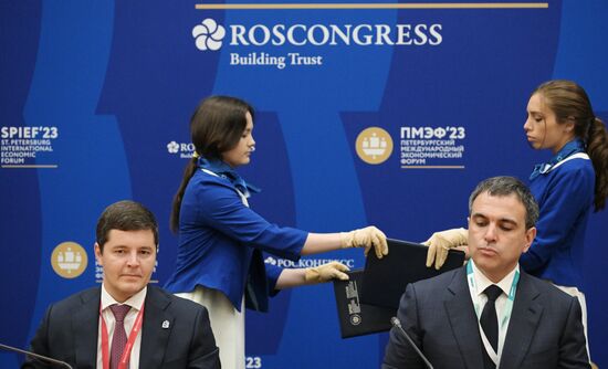 SPIEF-2023. Signing ceremonies