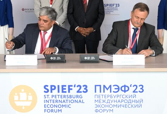 SPIEF-2023. Signing ceremonies