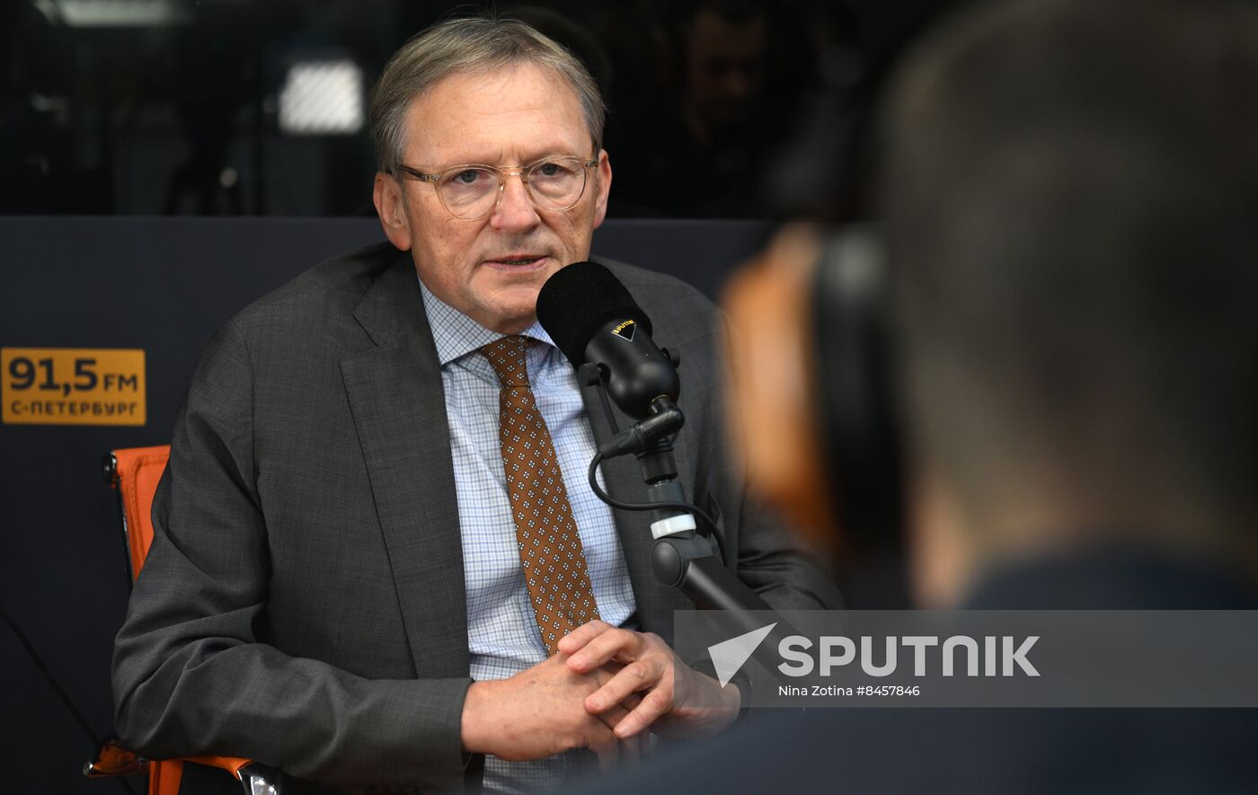 SPIEF-2023. Sputnik Radio studio