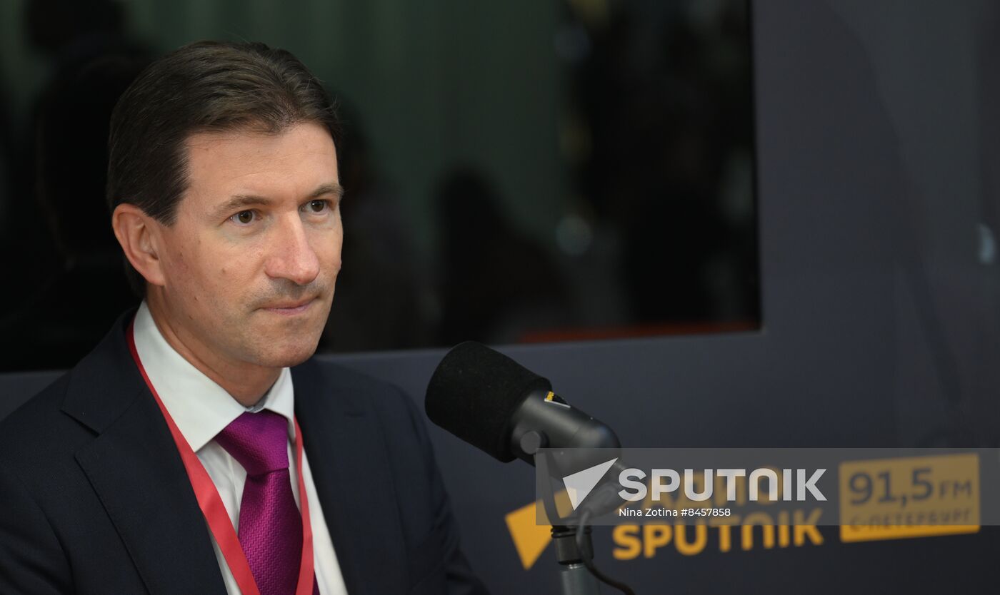 SPIEF-2023. Sputnik Radio studio