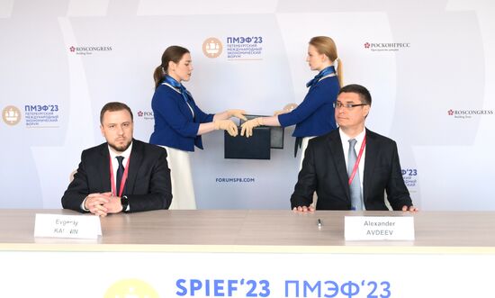 SPIEF-2023. Signing ceremonies