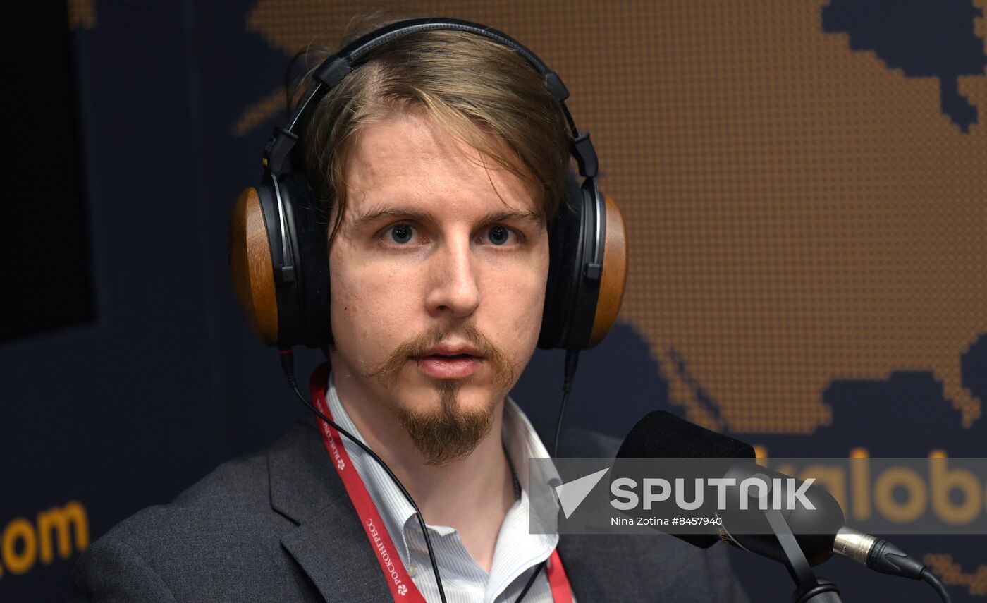 SPIEF-2023. Sputnik Radio studio