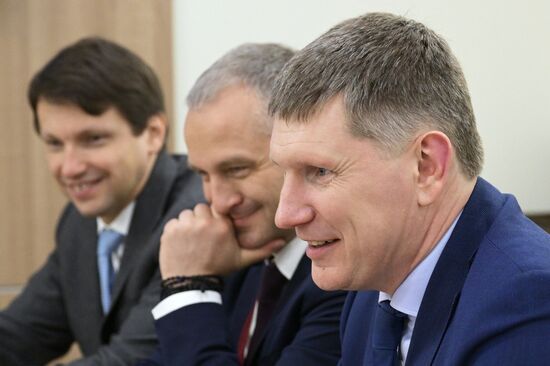 SPIEF-2023. Maksim Reshetnikov meets with Uzbekistani Deputy PM Jamshid Khodjayev