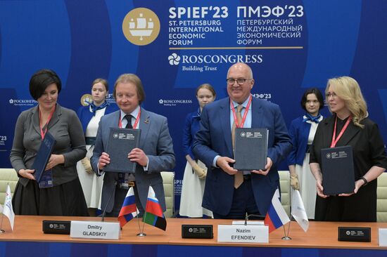 SPIEF-2023. Signing ceremonies