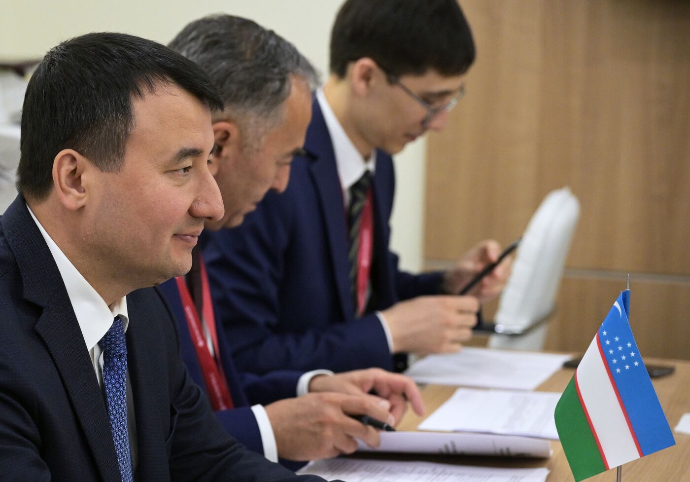 SPIEF-2023. Maksim Reshetnikov meets with Uzbekistani Deputy PM Jamshid Khodjayev