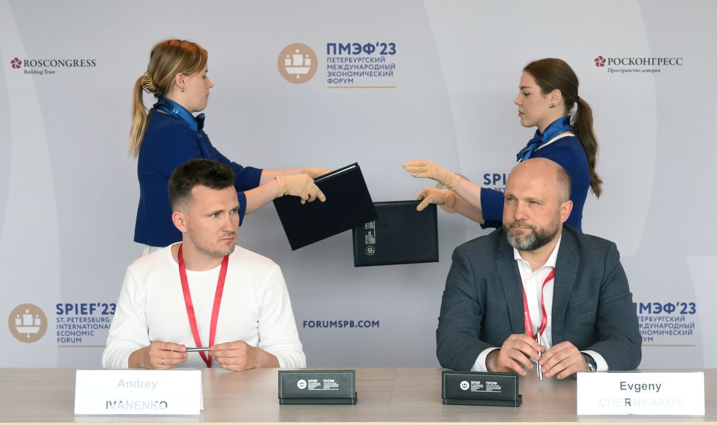 SPIEF-2023. Signing ceremonies
