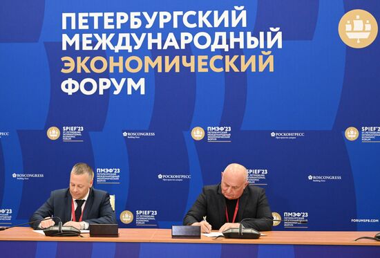 SPIEF-2023. Signing ceremonies