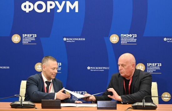 SPIEF-2023. Signing ceremonies