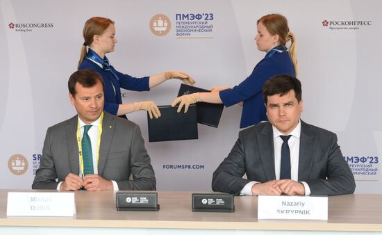 SPIEF-2023. Signing ceremonies