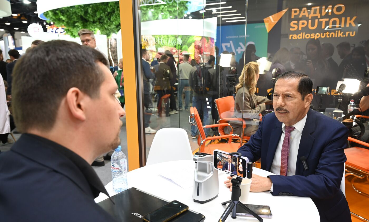 SPIEF-2023. Sputnik Radio studio