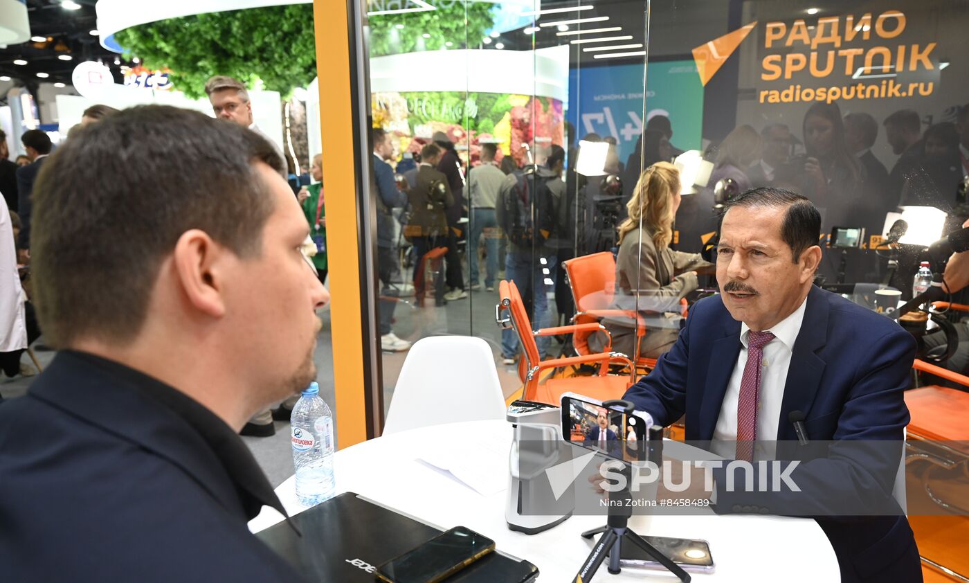 SPIEF-2023. Sputnik Radio studio