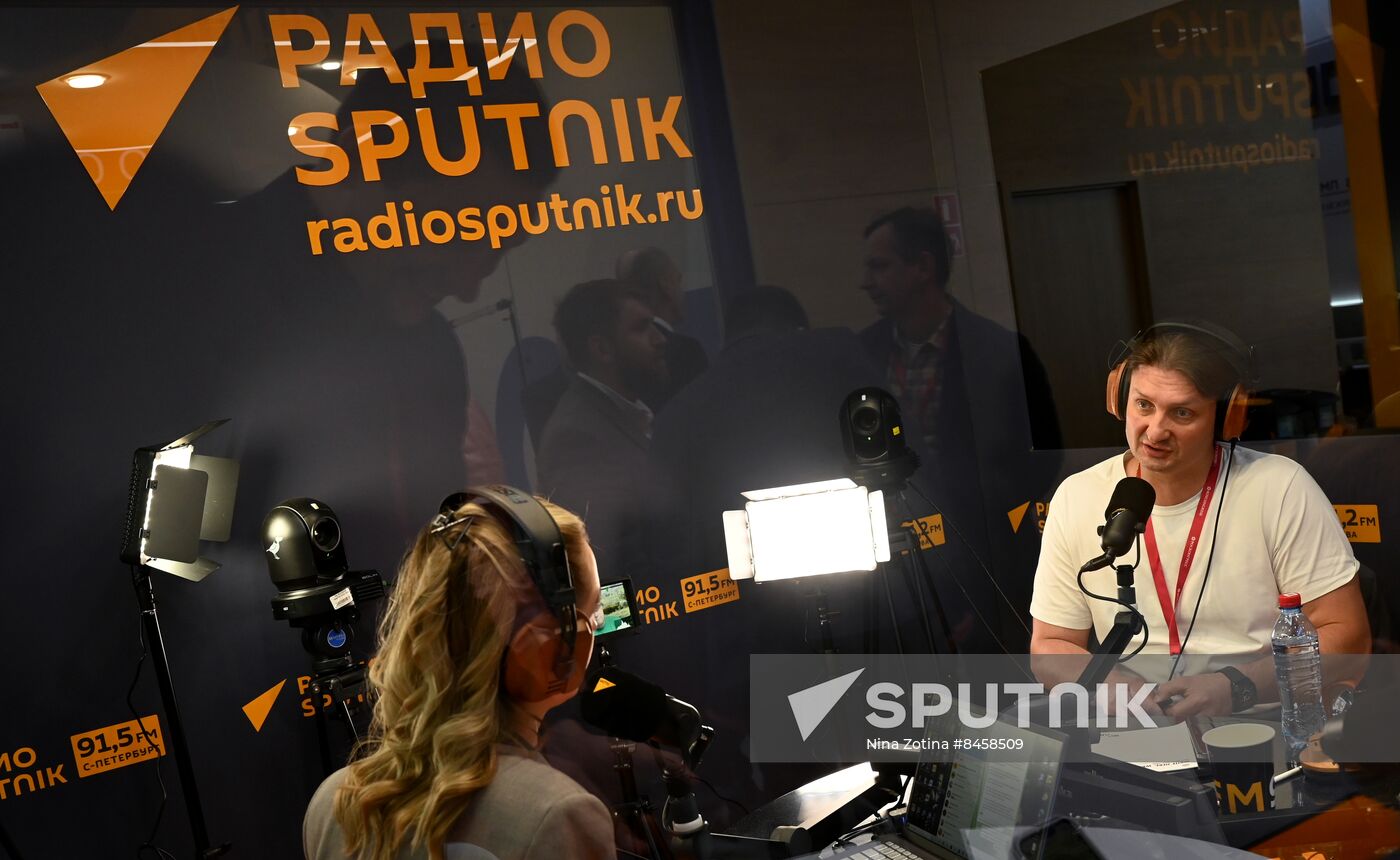 SPIEF-2023. Sputnik Radio studio