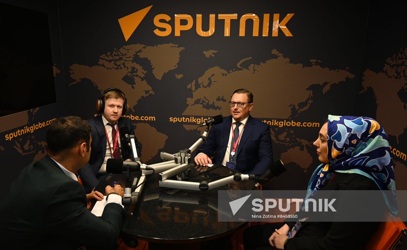 SPIEF-2023. Sputnik Radio studio