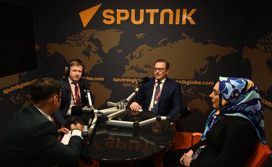 SPIEF-2023. Sputnik Radio studio