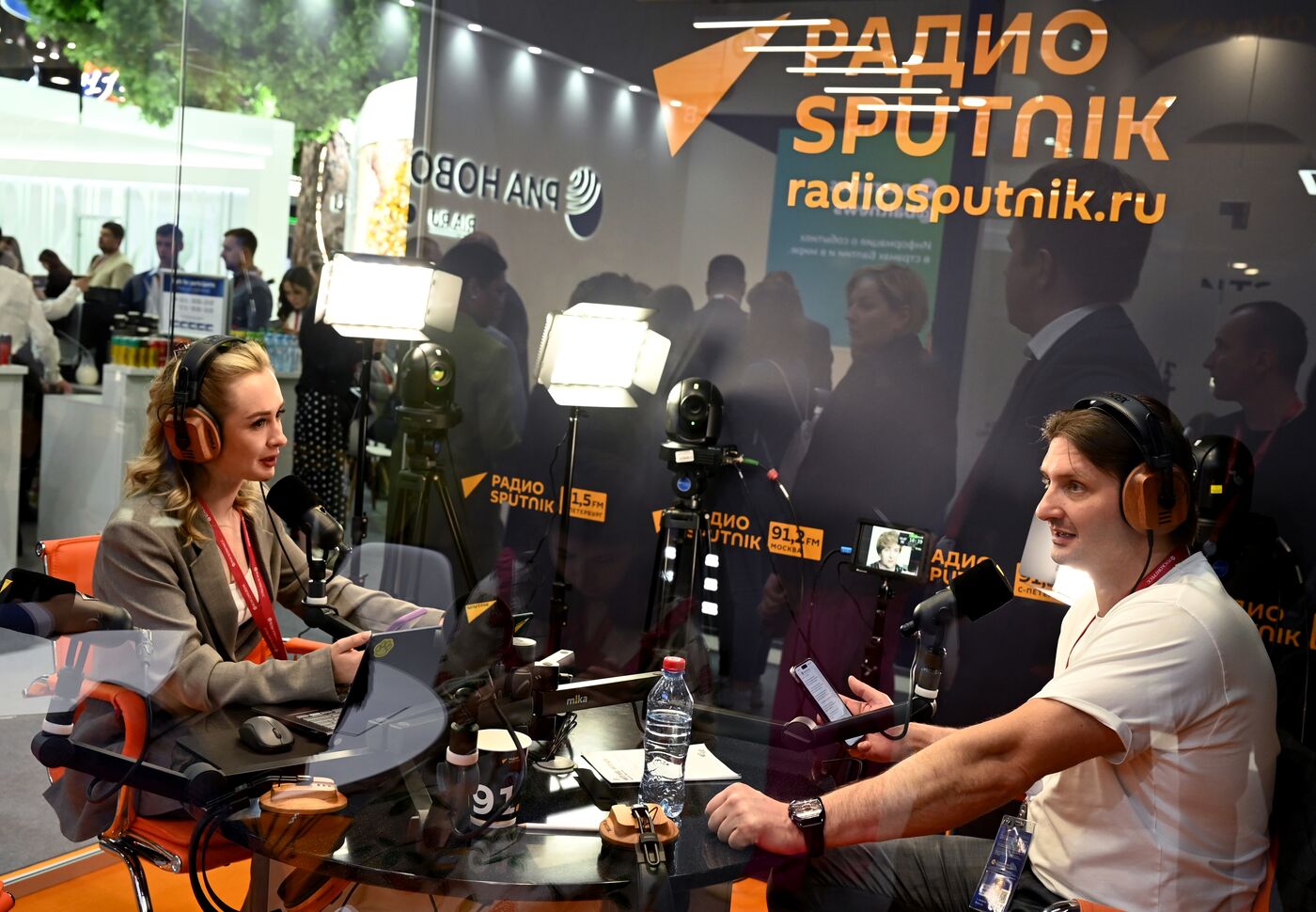 SPIEF-2023. Sputnik Radio studio